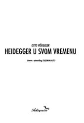 book Heidegger u svom vremenu