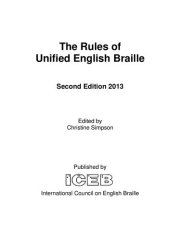 book The Rules of Unified English Braille