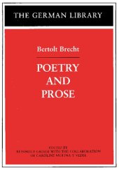 book Bertolt Brecht - poetry and prose