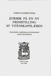 book Forsøk på en ny fremstilling av vitenskapslæren