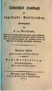 book Theoretisch-praktischer Teil : Das Schießpulver