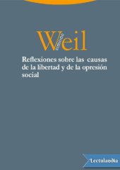 book Reflexiones Sobre las Causas de la Libertad y de la Opresion Social