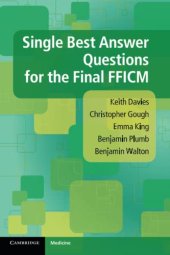 book Single Best Answer Questions for the Final FFICM