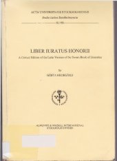 book Liber Iuratus Honorii: A Critical Edition of the Latin Version of the Sworn Book of Honorius