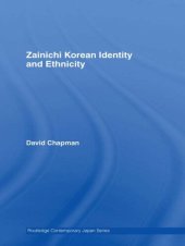 book Zainichi Korean Identity and Ethnicity