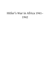 book Hitler's War in Africa 1941-1942: The Road to Cairo