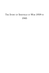 book The Story of Sheffield at War: 1939 to 1945