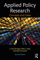 book Applied Policy Research: Concepts and Cases