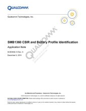 book SMB1360 CSIR and Battery Profile Identification. Application Note