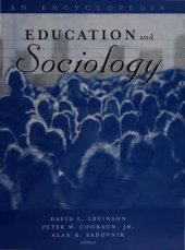 book Education and Sociology. An Encyclopedia