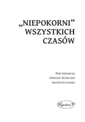 book "Niepokorni" wszystkich czasów