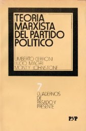 book Teoría marxista del partido político