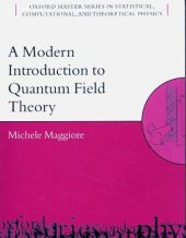 book A Modern Introduction to Quantum Field Theory