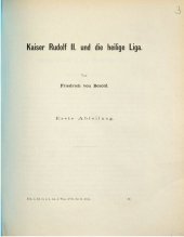 book Kaiser Rudolf II. 8nd die Heilige Liga