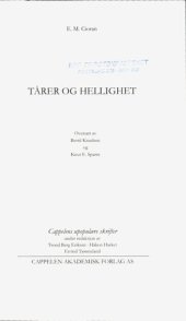 book Tårer og hellighet