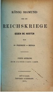 book König Sigmund und die Reichskriege gegen die Husiten [Hussiten] / 1423-1428