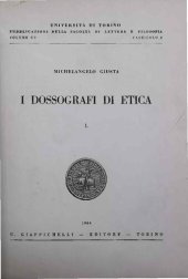 book I dossografi di etica