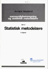 book Sannsynlighetsregning og statistisk metodelære 2: Statistisk metodelære