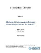 book Medición del valor agregado del hogar: nuevos enfoques para el caso peruano