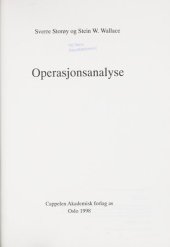 book Operasjonsanalyse