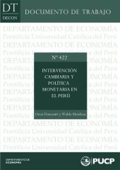 book Intervención cambiaria y política monetaria en el Perú