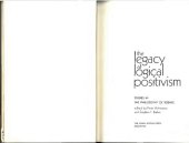 book The legacy of logical positivism : studies in the philosophy of science