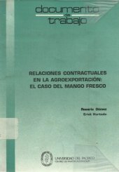 book Relaciones contractuales en la agroexportación: el caso del mango fresco