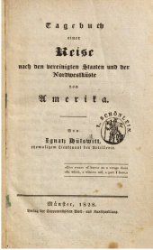 book Tagebuch einer Reise nach den Vereinigten Staaten und der Nordwestküste von Amerika