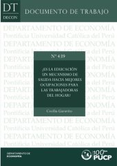 book ¿Es la educación un mecanismo de salida hacia mejores ocupaciones para las trabajadoras del hogar?