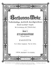 book Dritte Sinfonie op. 55 Es-Dur : Partitur