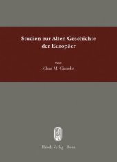 book Studien zur Alten Geschichte der Europäer