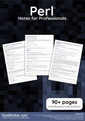 book Perl® Notes for Professionals book