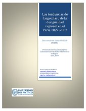 book Las tendencias de largo plazo de la desigualdad regional en el Perú, 1827-2007