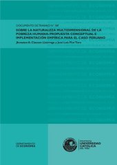 book Sobre la naturaleza multidimensional de la pobreza humana: Propuesta conceptual e implementación empírica para el caso peruano