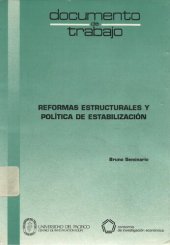 book Reformas estructurales y política de estabilización