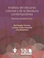 book Análisis del discurso colonial y de la literatura contemporánea. Nuevas perspectivas