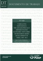 book Variegated dependence: The geographically differentiated economic outcomes of resource-based development in Peru, 2001-2015