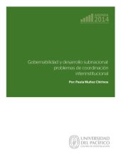 book Gobernabilidad y desarrollo subnacional: problemas de coordinación interinstitucional