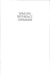 book Samoan reference grammar