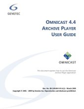 book Genetec Archive Player User Guide