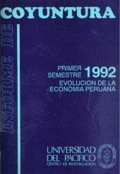 book Primer semestre 1992 : Evolución de la economía peruana