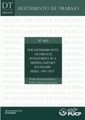 book The Determinants of Private Investment in a Mining Export Economy. Peru: 1997-2017