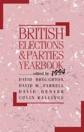 book British Elections and Parties Yearbook 1994