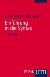 book Einführung in die Syntax