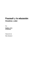 book Foucault y la educación. Disciplinas y saber