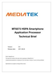 book MT6573 HSPA Smartphone Application Processor Technical Brief