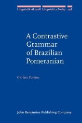 book A Contrastive Grammar of Brazilian Pomeranian