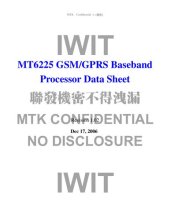 book MT6225 GSM/GPRS Baseband Processor Data Sheet