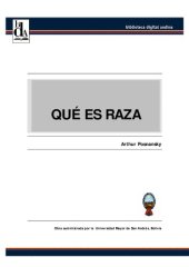 book Qué es raza