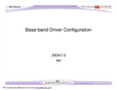 book MT62xx Base-band Driver Configuration